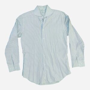 *SOLD* Suitsupply pencil blue and white striped Dress Shirt (39 / 15.5)